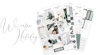 NEW - Winter Holiday - Foil Planner Sticker Kit