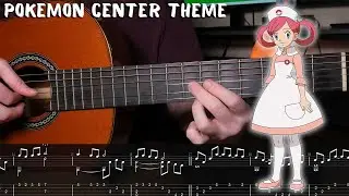 Pokemon Center Theme | Fingerstyle Guitar Tutorial + TAB