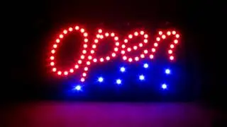 eBay a1groups LED light Bright OPEN SIGN FOR HAIR/NAIL/SALON/COFFEE/STORE OPENING