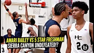 Sierra Canyon Gets TESTED By #1 FRESHMAN In California!! Amari Bailey SNAPS Again!
