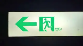 誘導灯を脳裏に焼き付ける動画