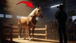 A Giant Cowboy Paid Just $1 for a Horse with a Sack on Its Head at a Town Auction..