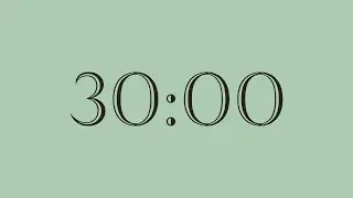 30-Minute Countdown Timer | Green Spring Rain &times; Zeus