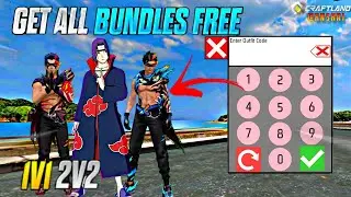 GET ALL BUNDLES FREE 🤯 | HOW TO USE CODE SYSTEM 🤔 | 1V1, 2V2 OB48 BUNDLES IN CRAFTLAND HN SHRI