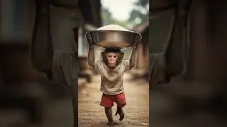 #MonkeyStory #EmotionalStory #AIMonkey #Kindness #Shorts #ViralShorts #AIStory #HeartTouching #Monke