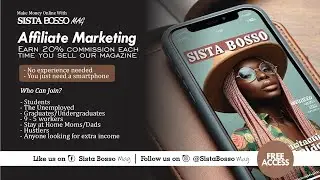 How to Make Money Online | Sista Bosso Magazine Affiliate Program