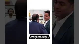 Mukesh Ambani & Akash Ambani Share a Light Moment ✨ | Tradition Meets Leadership