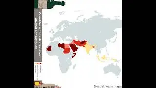 Countries with restrictions on Alcohol consumption! #map #countries #drink #youtubeshorts