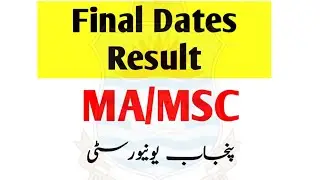 Final dates MA/MSC LLB result punjab university,punjab university ma msc result