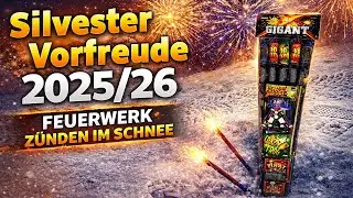 Feuerwerk Z&uuml;nden Im Schnee❄️| Silvester Vorfreude 2025/26🎆