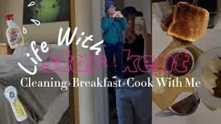 #vlog || Life With star.kent | quiet days with star @home+ cleaning + breakfast + cook with me