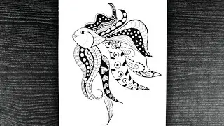 Fish Doodle Art || How To Draw A Fish || Doodle Art For Beginners