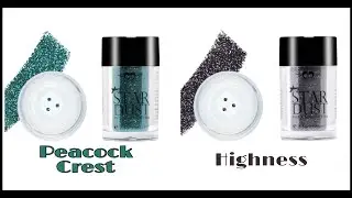 FOREVER 52 STAR DUST GLITTERS || Swatches || Best & Affordable Glitters || Peacock Crest | Highness