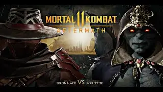 Mortal kombat 11 - erron black abilities (barking irons) vs kollector (very hard)