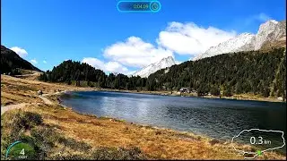 Ultimate 30 minute Virtual Treadmill exercise Mountain Lake Walk Austria Alps Garmin 4K Video