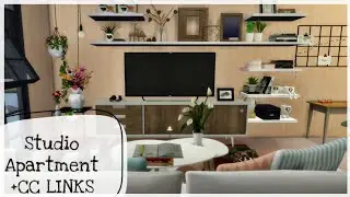 Studio Apartment + CC links | The Sims 4 Speed build