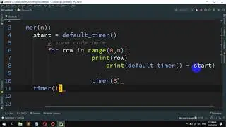 How to Calculate the time runs of a program in Python