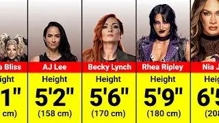 😲 Shocking Height of WWE Female Wrestlers in 2025 | Shortest Females to Tallest