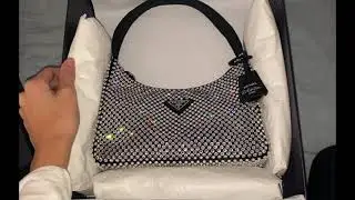 Prada re-edition 2000 crystal embellished bag