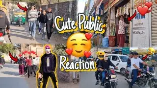 Zombie And Bunny Funny Cute Girl Shocking Reaction in Public Place | College Cute Girl Reaction