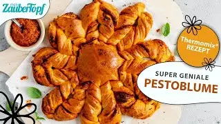 😍😍 Herzhafte Pestoblume im Thermomix®: PERFEKTER Partysnack für jeden Geschmack! | Thermomix® Rezept
