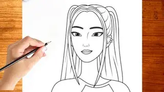 Mira Drawing | K-Pop Demon Hunters Mira | Step-by-Step Anime Character Drawing Tutorial