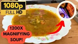 🌱 Exploring the Microscopic Marvels: Vegetable Soup Under the Microscope! 🔬