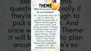 KIDS  PARTY PLANNING
