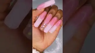 PINK FRENCH NAILS 💅🏾😍😍 #shorts #shortsvideo