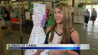 16-Year-Old Designs Dress Made Entirely of Playing Cards