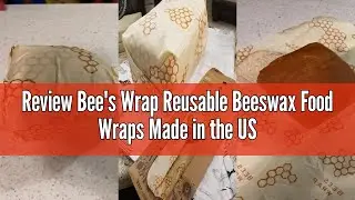 Review Bee's Wrap Reusable Beeswax Food Wraps Made in the USA, Eco Friendly Beeswax, Sustainable Org