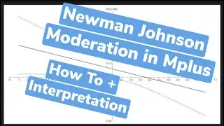 Interpreting Newman Johnson Moderation Graphs Created in Mplus