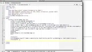 HTML5 Basics Tutorial 2013