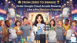 🏆 FROM ZERO TO SWAGS! Order Google Cloud Arcade Rewards Like a Pro (Novice ➜ Trooper) #qwiklabs