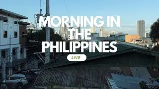LIVE Manila Morning Rain &mdash; Calm City ASMR (4K, No Music)