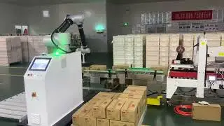 Collaborative robot automated box handling #welding#handling#palletizing#assembly #grinding#spraying
