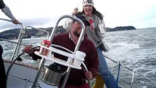 Sailing through Raccoon Straight