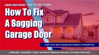 How To Fix A Sagging Garage Door