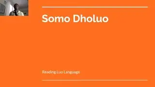 Reading Luo Language