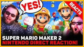 ⭐ SUPER MARIO MAKER 2 NINTENDO DIRECT REACTION! 🤯 Kazrisk Reacts