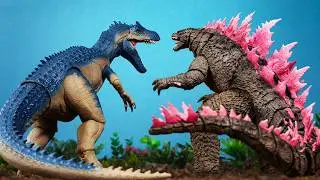 GODZILLA x ALLOSAURUS : The Kaiju Adventure (Part 3) | Stop-motion battle