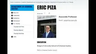 Does video surveillance reduce crime?, with Eric Piza