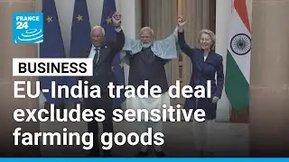 Sensitive agricultural products excluded from EU - India trade deal &bull; FRANCE 24 English