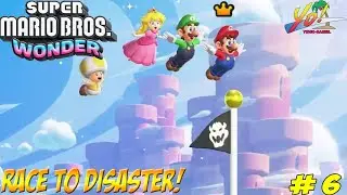 Super Mario Wonder! Part 6 Race to Disaster! - YoVideogames