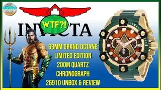 Мусор! | Invicta DC Comics Grand Octane Ltd Edition, 63 мм, 200 м, Quartz Chrono 26910, распаковка и обзор