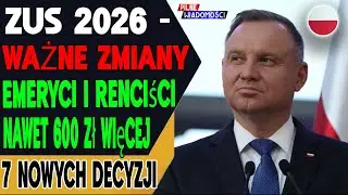 ZUS wprowadza 7 nowych zmian od 10 stycznia 2026 roku! Emeryci i renciści zyskają nawet 600 zł miesi