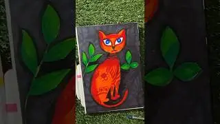 Cute & Colorful Cartoon Cat | Adorable Hand-Drawn Art Animation | Relaxing Short Video