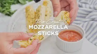 Pie Crust Mozzarella Sticks (easy baked cheese sticks)