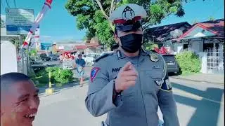 indra datang semuanya buyar... kosentrasi bang angky dan rekan2 satlantas auto gagal fokus
