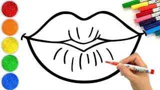 💄✏️How to draw lipstick for children, toddlers | Makeup drawing easy @Artworld06 